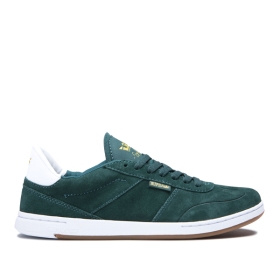 Mens Supra Low Top Shoes ELEVATE Evergreen/white | AU-22637